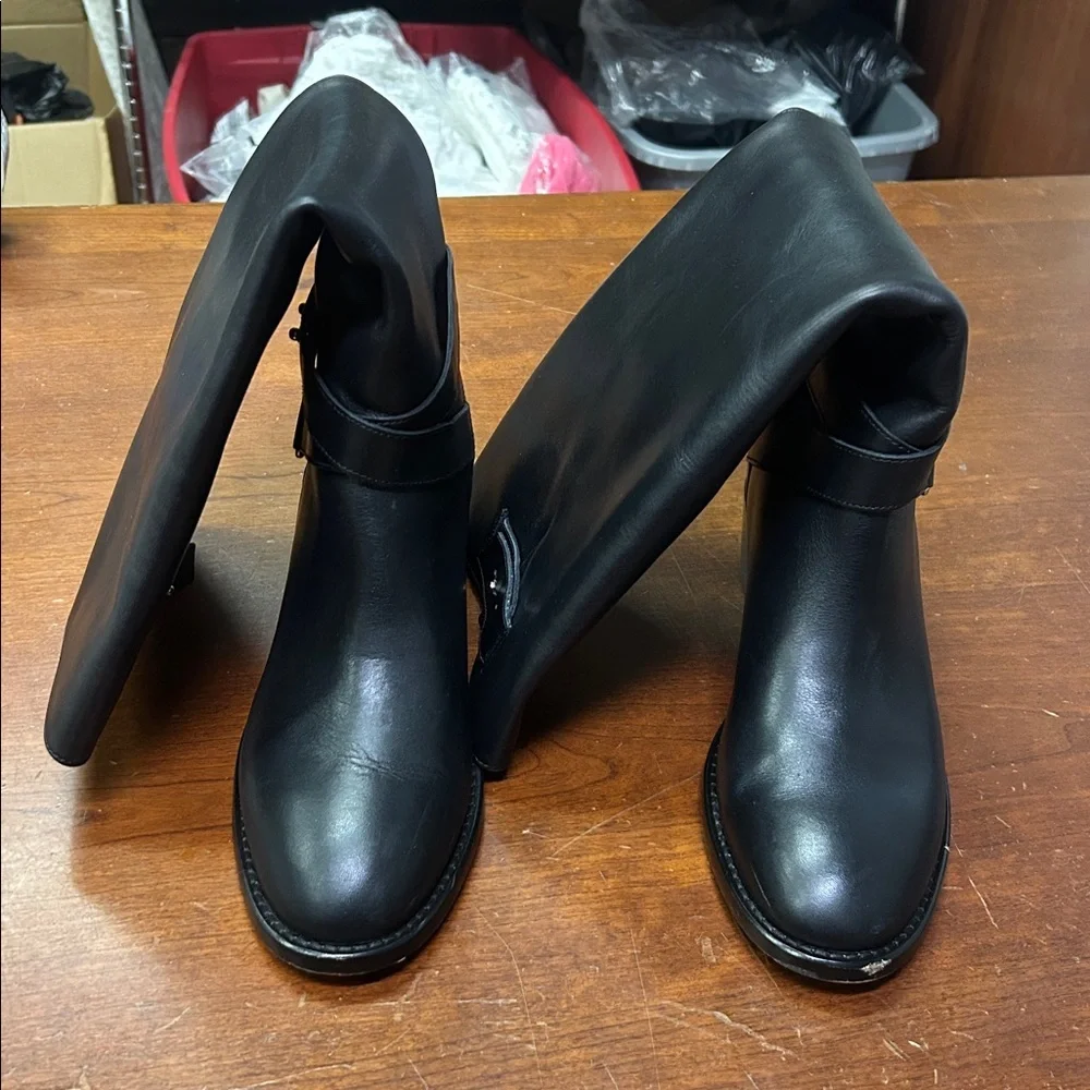 J Crew used Ryder knee-high boots in leather CM924